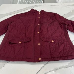 A New Day Cranberry Color Jacket with Rose Gold Detail XL